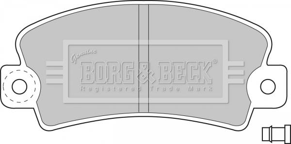 Borg & Beck BBP1036 - Тормозные колодки, дисковые, комплект autodif.ru