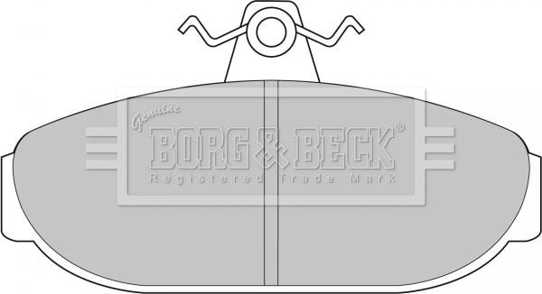 Borg & Beck BBP1079 - Тормозные колодки, дисковые, комплект autodif.ru