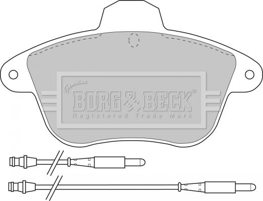 Borg & Beck BBP1159 - Тормозные колодки, дисковые, комплект autodif.ru