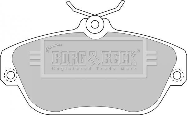 Borg & Beck BBP1157 - Тормозные колодки, дисковые, комплект autodif.ru