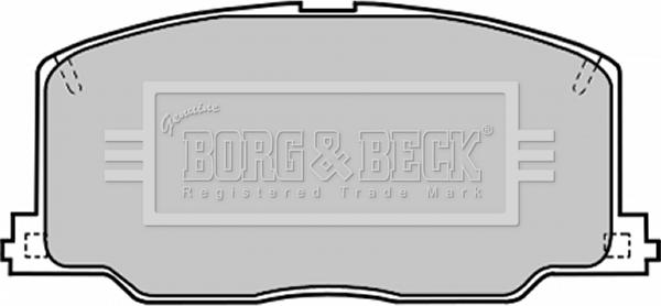 Borg & Beck BBP1168 - Тормозные колодки, дисковые, комплект autodif.ru