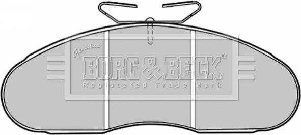 Borg & Beck BBP1126 - Тормозные колодки, дисковые, комплект autodif.ru