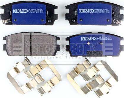 Borg & Beck BBP1893 - Тормозные колодки, дисковые, комплект autodif.ru
