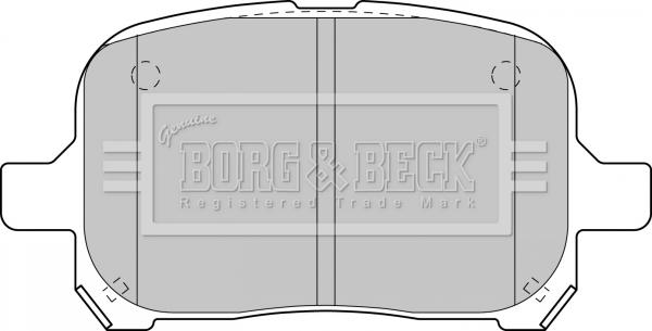 Borg & Beck BBP1810 - Тормозные колодки, дисковые, комплект autodif.ru