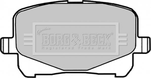 Borg & Beck BBP1835 - Тормозные колодки, дисковые, комплект autodif.ru