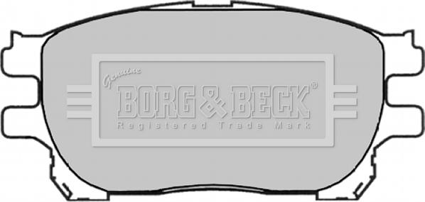Borg & Beck BBP1836 - Тормозные колодки, дисковые, комплект autodif.ru