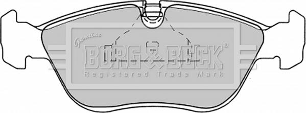 Borg & Beck BBP1390 - Тормозные колодки, дисковые, комплект autodif.ru