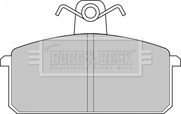Borg & Beck BBP1348 - Тормозные колодки, дисковые, комплект autodif.ru
