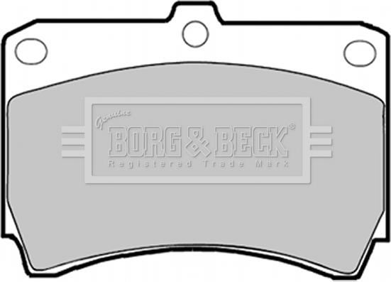 Borg & Beck BBP1365 - Тормозные колодки, дисковые, комплект autodif.ru