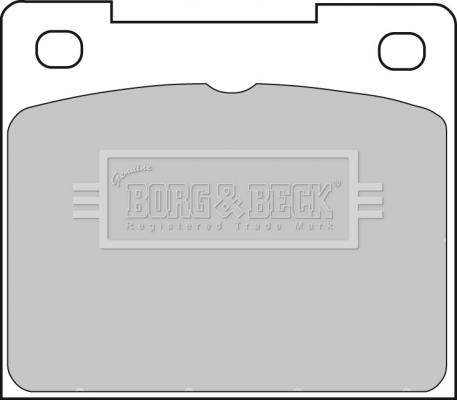 Borg & Beck BBP1307 - Тормозные колодки, дисковые, комплект autodif.ru