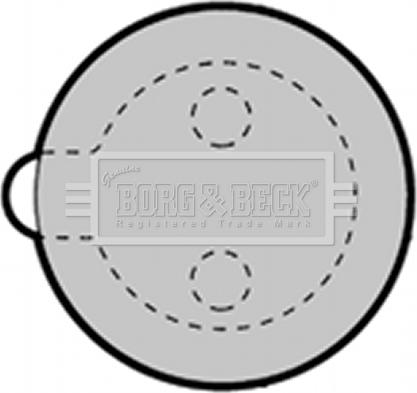 Borg & Beck BBP1313 - Комплект тормозных колодок, стояночный тормоз autodif.ru