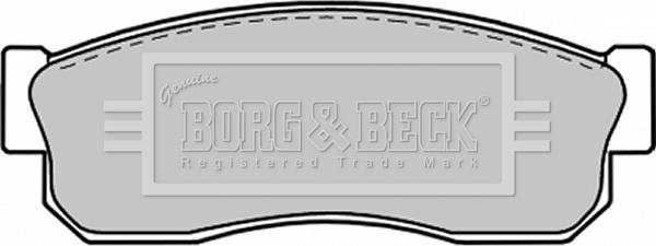 Borg & Beck BBP1312 - Тормозные колодки, дисковые, комплект autodif.ru