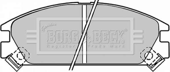 Borg & Beck BBP1249 - Тормозные колодки, дисковые, комплект autodif.ru