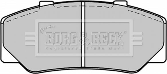 Borg & Beck BBP1246 - Тормозные колодки, дисковые, комплект autodif.ru