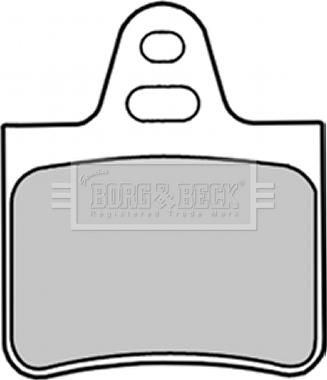 Borg & Beck BBP1257 - Тормозные колодки, дисковые, комплект autodif.ru
