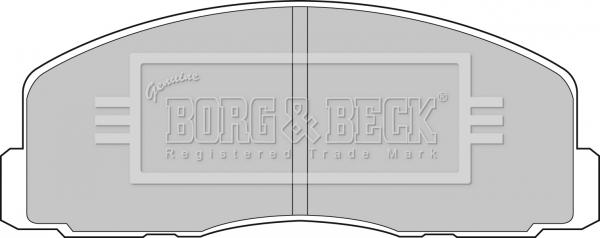 Borg & Beck BBP1262 - Тормозные колодки, дисковые, комплект autodif.ru