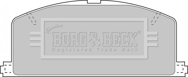 Borg & Beck BBP1267 - Тормозные колодки, дисковые, комплект autodif.ru
