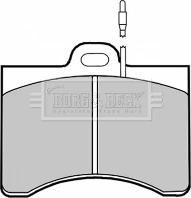 Borg & Beck BBP1201 - Тормозные колодки, дисковые, комплект autodif.ru