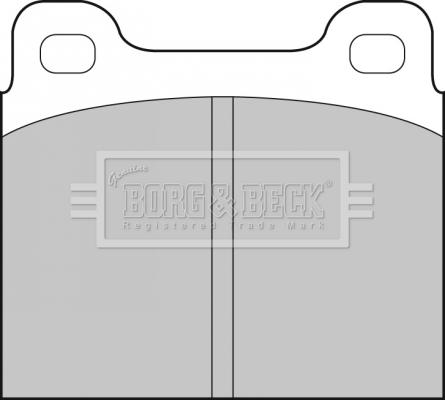 Borg & Beck BBP1210 - Тормозные колодки, дисковые, комплект autodif.ru