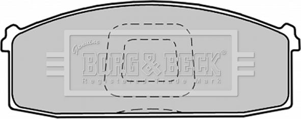 Borg & Beck BBP1280 - Тормозные колодки, дисковые, комплект autodif.ru
