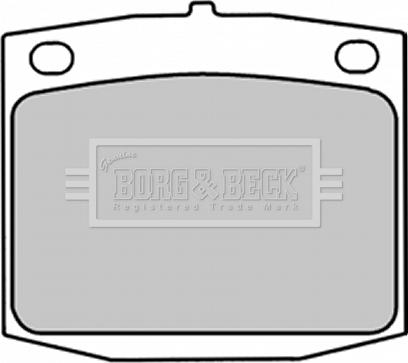 Borg & Beck BBP1288 - Тормозные колодки, дисковые, комплект autodif.ru