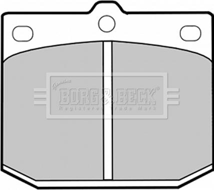 Borg & Beck BBP1239 - Тормозные колодки, дисковые, комплект autodif.ru