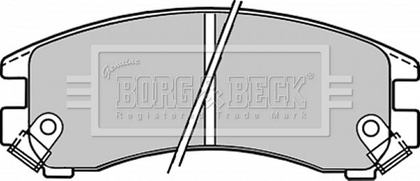 Borg & Beck BBP1223 - Тормозные колодки, дисковые, комплект autodif.ru