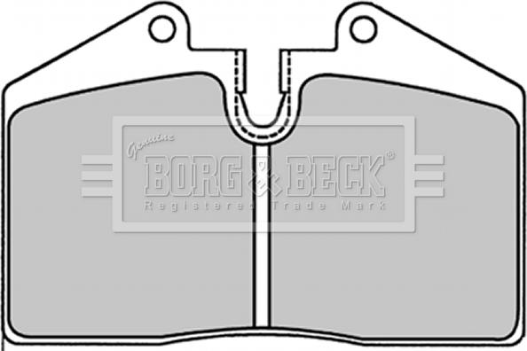 Borg & Beck BBP1227 - Тормозные колодки, дисковые, комплект autodif.ru