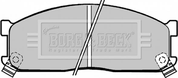 Borg & Beck BBP1271 - Тормозные колодки, дисковые, комплект autodif.ru