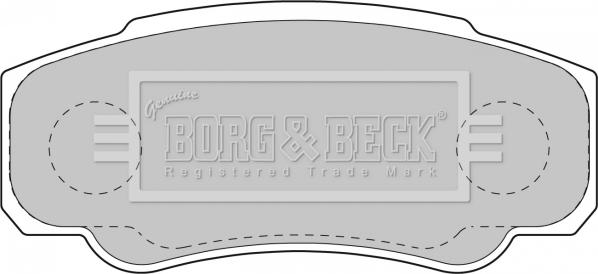 Borg & Beck BBP1763 - Тормозные колодки, дисковые, комплект autodif.ru