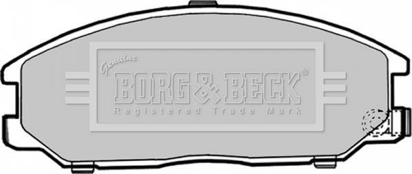 Borg & Beck BBP1786 - Тормозные колодки, дисковые, комплект autodif.ru