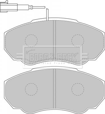 Borg & Beck BBP1736 - Тормозные колодки, дисковые, комплект autodif.ru
