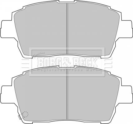 Borg & Beck BBP1728 - Тормозные колодки, дисковые, комплект autodif.ru
