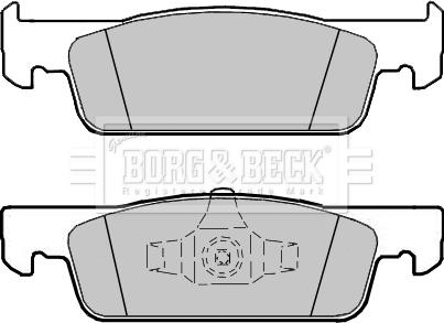 Borg & Beck BBP2407 - Тормозные колодки, дисковые, комплект autodif.ru