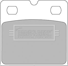 Borg & Beck BBP2430 - Комплект тормозных колодок, стояночный тормоз autodif.ru