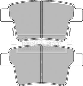 Borg & Beck BBP2431 - Тормозные колодки, дисковые, комплект autodif.ru