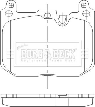 Borg & Beck BBP2562 - Тормозные колодки, дисковые, комплект autodif.ru