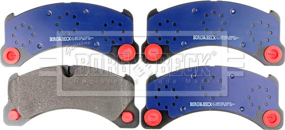 Borg & Beck BBP2525 - Тормозные колодки, дисковые, комплект autodif.ru