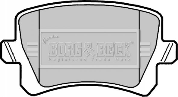 Borg & Beck BBP2044 - Тормозные колодки, дисковые, комплект autodif.ru