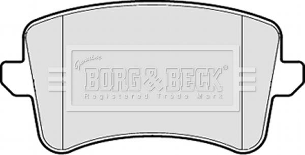 Borg & Beck BBP2055 - Тормозные колодки, дисковые, комплект autodif.ru