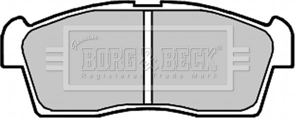 Borg & Beck BBP2009 - Тормозные колодки, дисковые, комплект autodif.ru