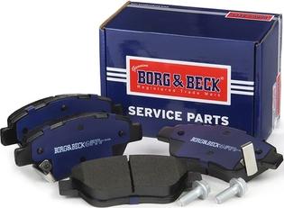Borg & Beck BBP2000 - Тормозные колодки, дисковые, комплект autodif.ru