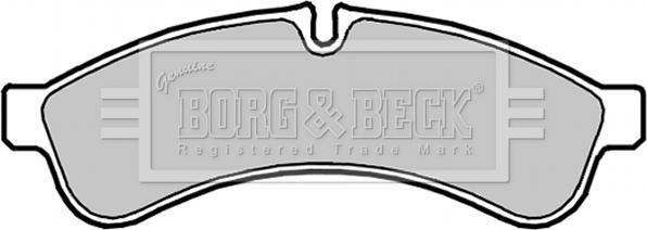 Borg & Beck BBP2038 - Тормозные колодки, дисковые, комплект autodif.ru