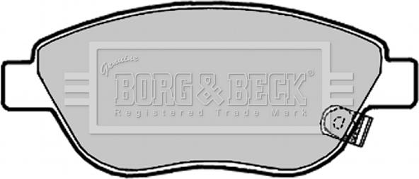 Borg & Beck BBP2028 - Тормозные колодки, дисковые, комплект autodif.ru