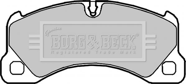 Borg & Beck BBP2101 - Тормозные колодки, дисковые, комплект autodif.ru