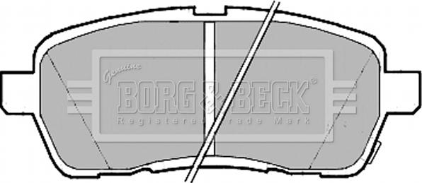 Borg & Beck BBP2182 - Тормозные колодки, дисковые, комплект autodif.ru