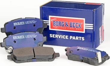 Borg & Beck BBP2182 - Тормозные колодки, дисковые, комплект autodif.ru