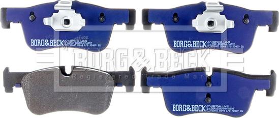 Borg & Beck BBP2346 - Тормозные колодки, дисковые, комплект autodif.ru