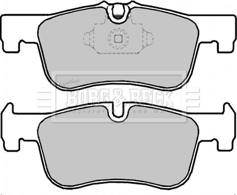 Borg & Beck BBP2346 - Автозапчасть/Колодки тормозные дисковые передние комплект autodif.ru