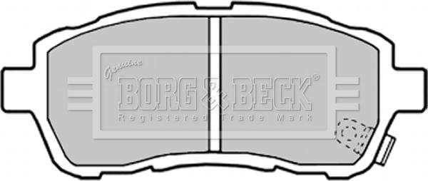 Borg & Beck BBP2304 - Тормозные колодки, дисковые, комплект autodif.ru